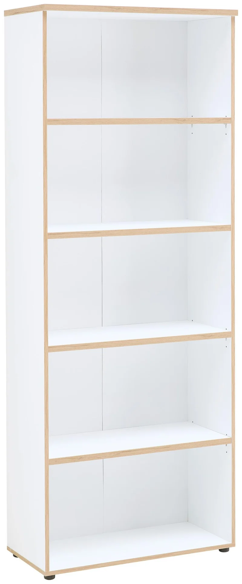 Büroregal MEMPHIS WH03 Weiß & Artisan Eiche – 5 Fächer Ordnerhöhe
