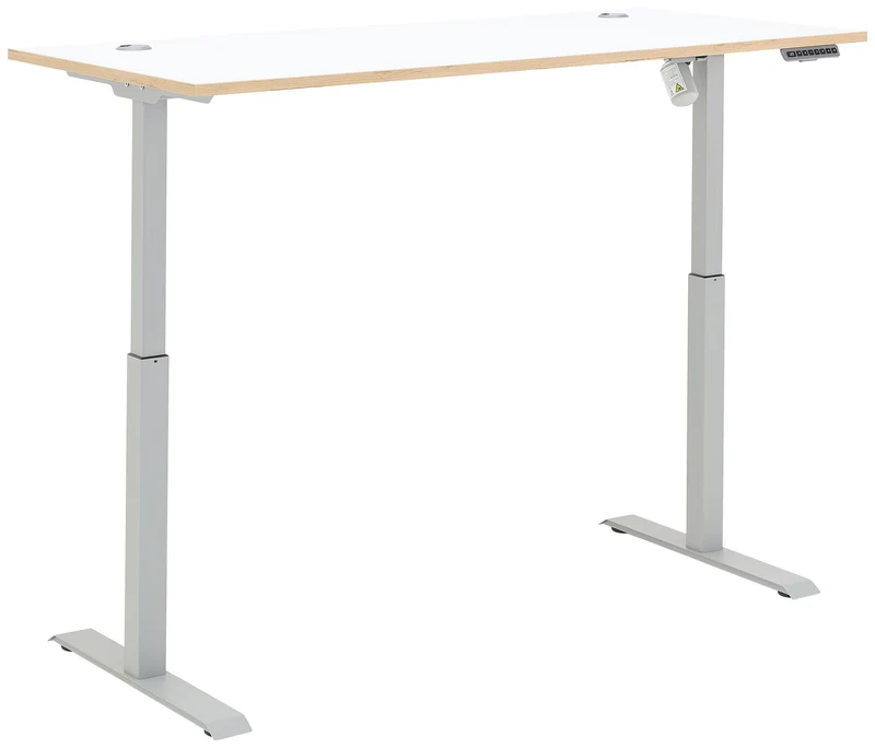 Höhenverstellbarer Schreibtisch MEMPHIS Weiß - 160 x 77 cm