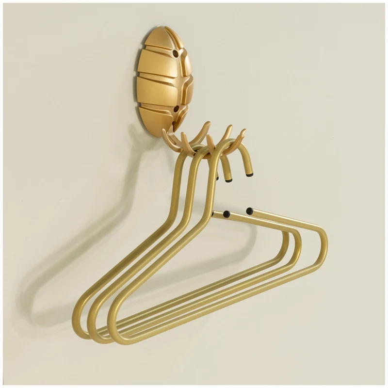 Spinder BUG Garderobe: Skandinavisches Design, ABS & Zamack, Silky Taupe