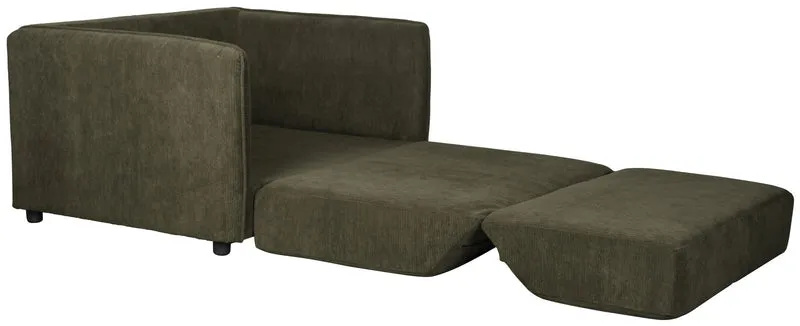 Schlafsofa Loveseat Sofabett JOPIE Cordstoff in verschiedenen Farben