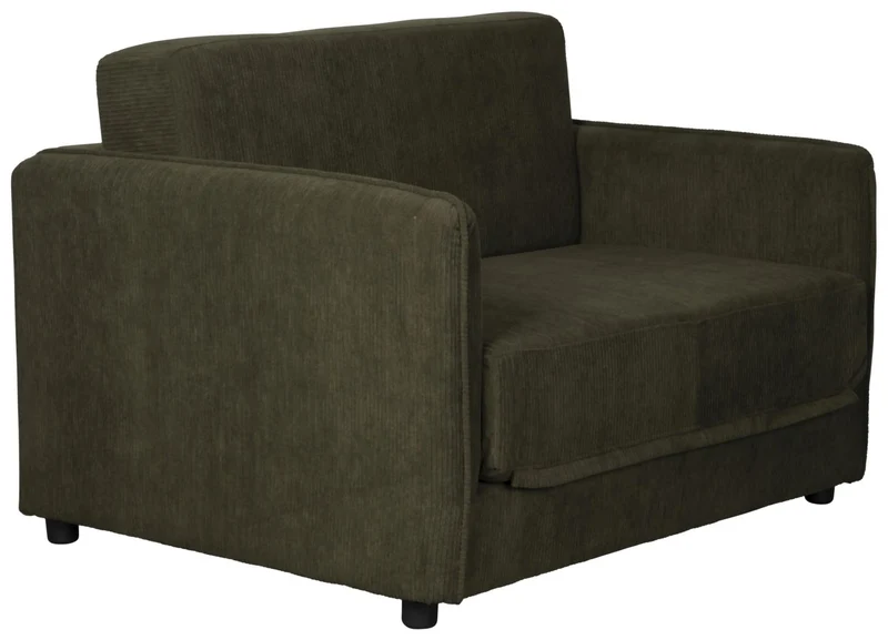 Schlafsofa Loveseat Sofabett JOPIE Cordstoff in verschiedenen Farben