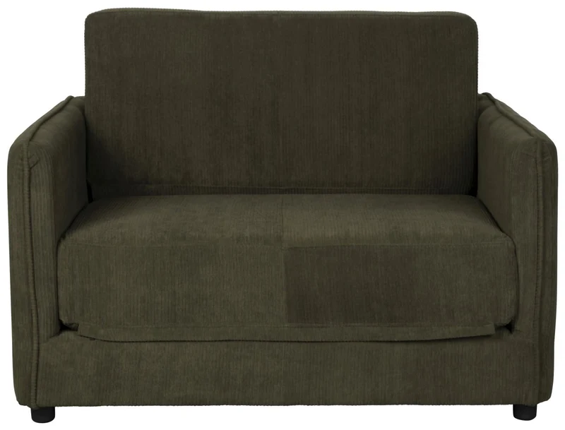 Schlafsofa Loveseat Sofabett JOPIE Cordstoff in verschiedenen Farben