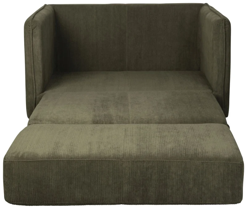 Schlafsofa Loveseat Sofabett JOPIE Cordstoff in verschiedenen Farben