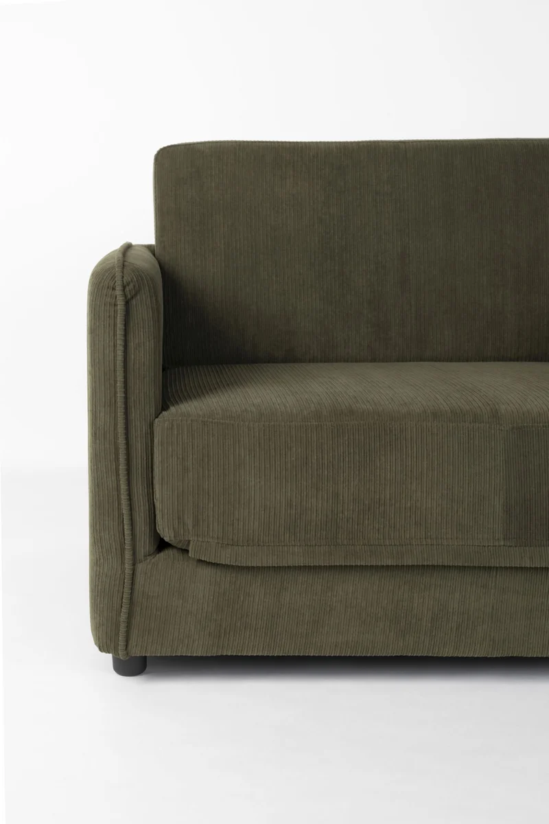 Schlafsofa Loveseat Sofabett JOPIE Cordstoff in verschiedenen Farben