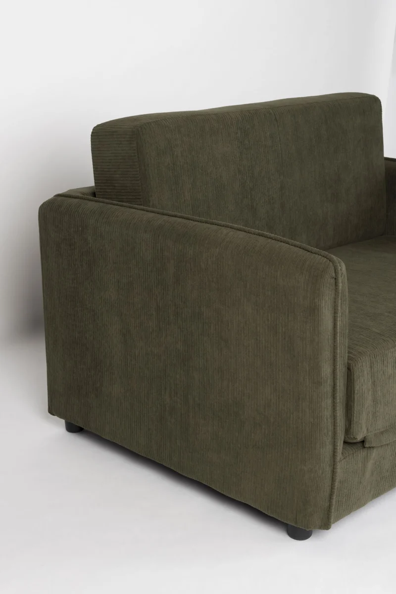 Schlafsofa Loveseat Sofabett JOPIE Cordstoff in verschiedenen Farben
