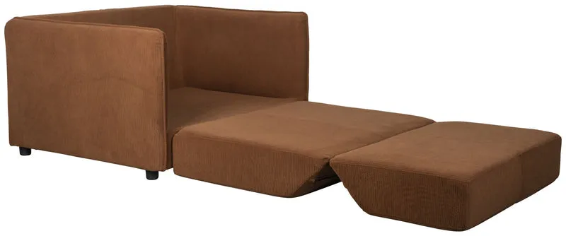 Schlafsofa Loveseat Sofabett JOPIE Cordstoff in verschiedenen Farben