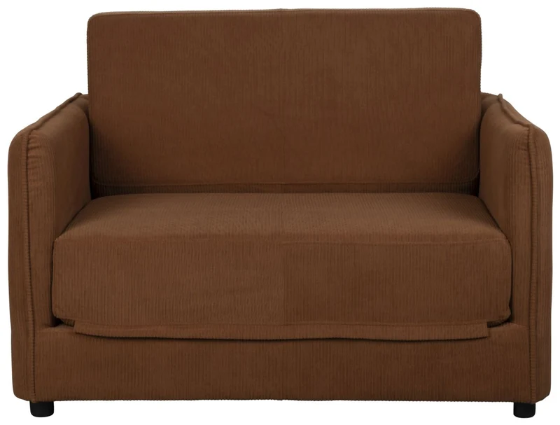 Schlafsofa Loveseat Sofabett JOPIE Cordstoff in verschiedenen Farben