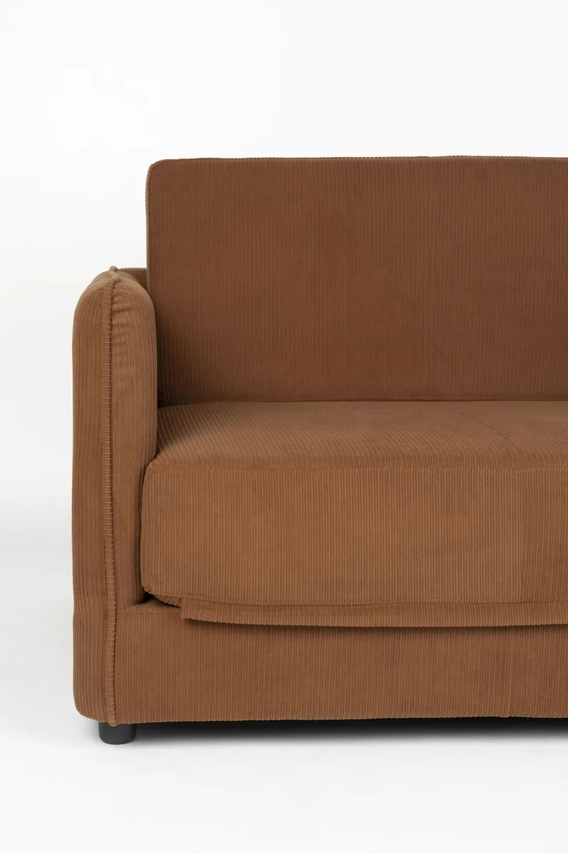 Schlafsofa Loveseat Sofabett JOPIE Cordstoff in verschiedenen Farben