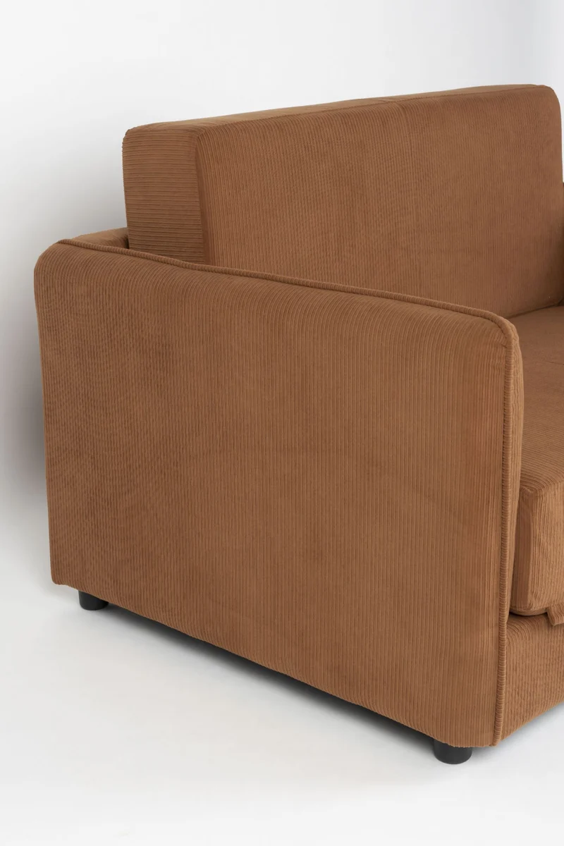 Schlafsofa Loveseat Sofabett JOPIE Cordstoff in verschiedenen Farben