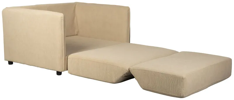 Schlafsofa Loveseat Sofabett JOPIE Cordstoff in verschiedenen Farben
