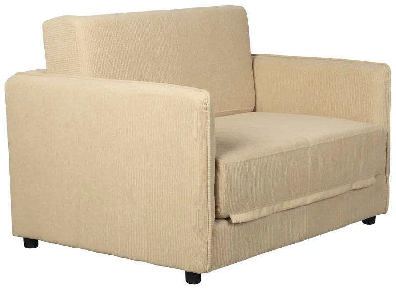 Schlafsofa Loveseat Sofabett JOPIE Cordstoff in verschiedenen Farben