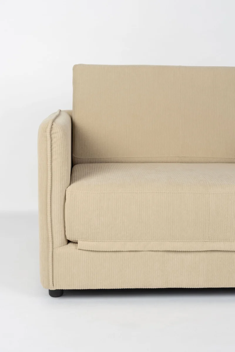 Schlafsofa Loveseat Sofabett JOPIE Cordstoff in verschiedenen Farben
