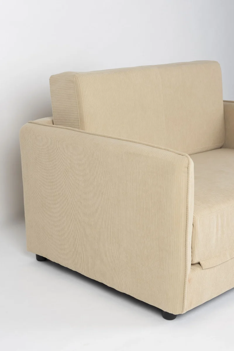 Schlafsofa Loveseat Sofabett JOPIE Cordstoff in verschiedenen Farben