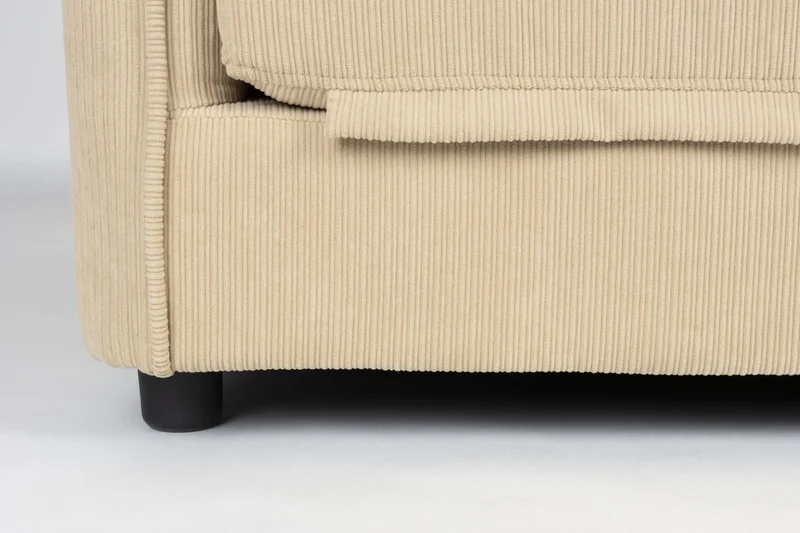 Schlafsofa Loveseat Sofabett JOPIE Cordstoff in verschiedenen Farben