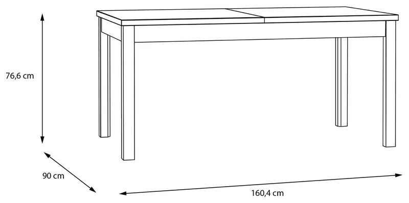 Esstisch Ausziehtisch SAITAMA Optik: Mauvella Eiche / Secret Grey
