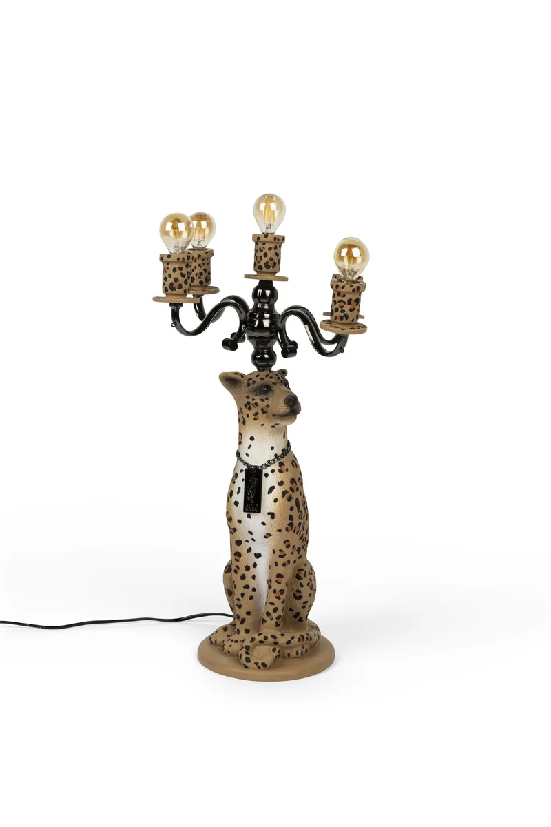 Stehlampe Gekrönter Panther | Design Leuchte von Bold Monkey