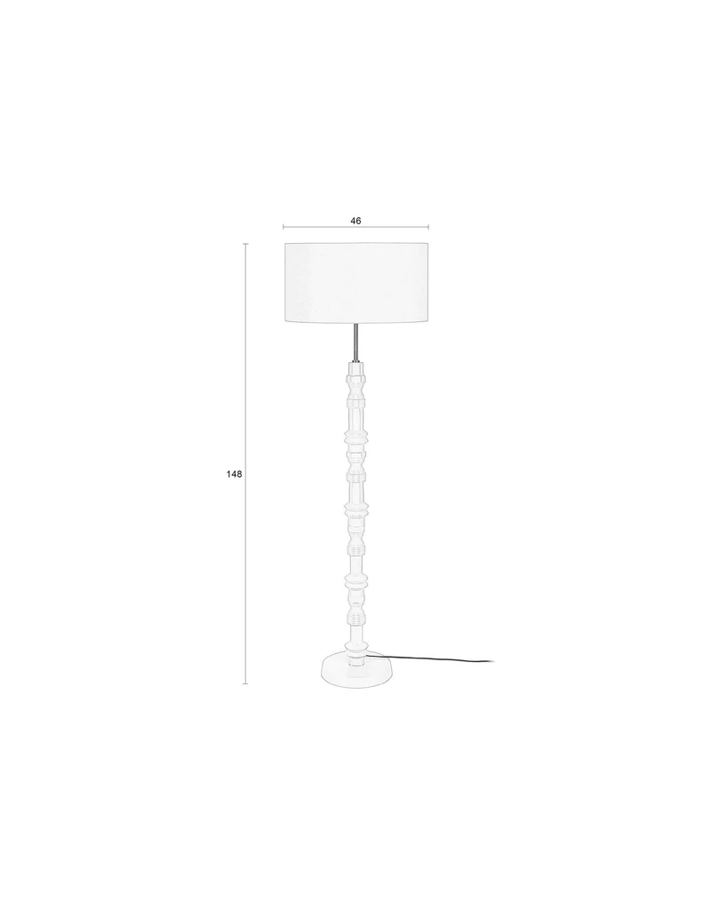 Stehlampe Totem Beige | Skulpturales Design von Zuiver