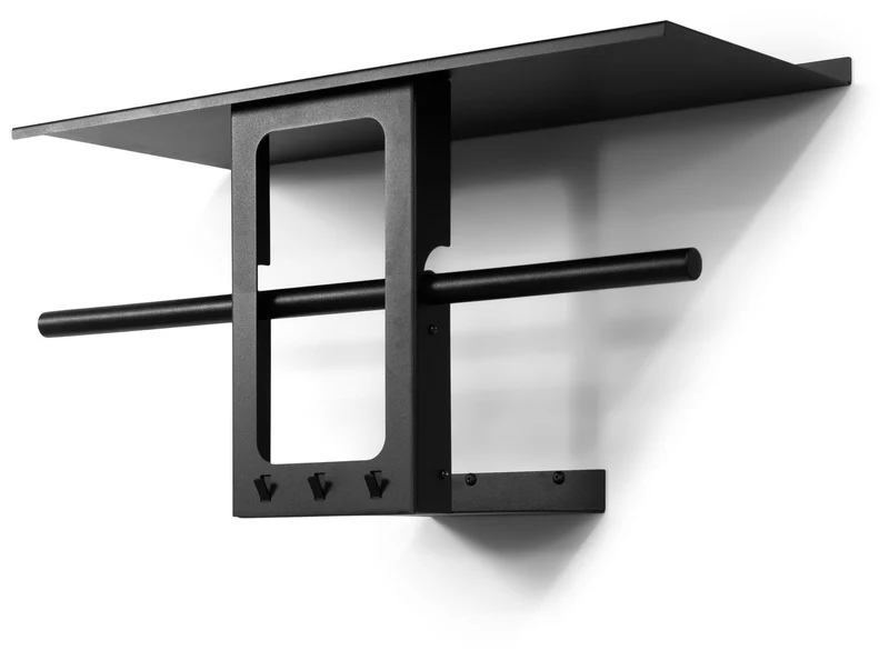 Spinder LUNO SMALL 70 Garderobe, Stahl, Modernes Design, Schwarz