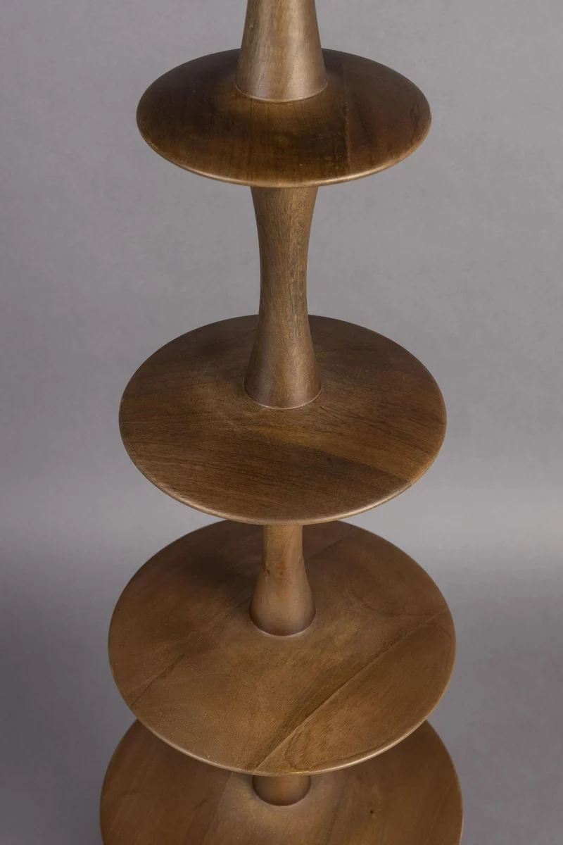 Stehlampe Cath Walnut | Mid-Century Design aus Mangoholz