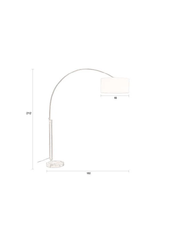 Bogenlampe Archie Gold | Elegantes Design von Dutchbone