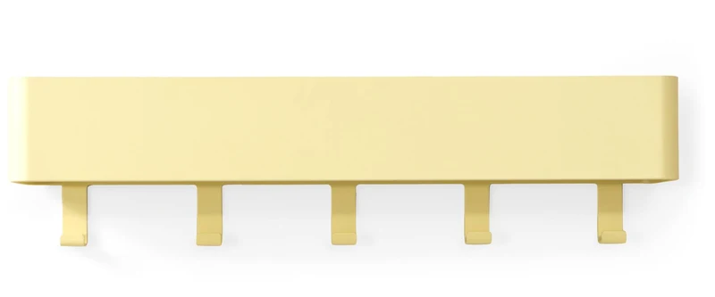 Hakenleiste Garderobenhaken DAX PLAY 5 Butter Yellow, Spinder Design