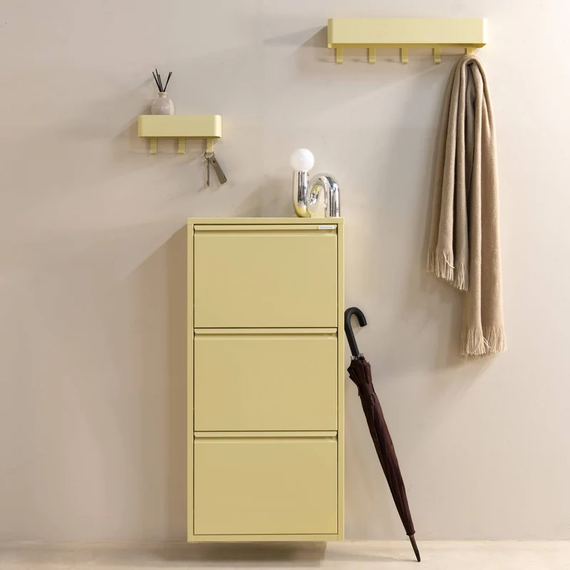 Hakenleiste Garderobenhaken DAX PLAY 5 Butter Yellow, Spinder Design