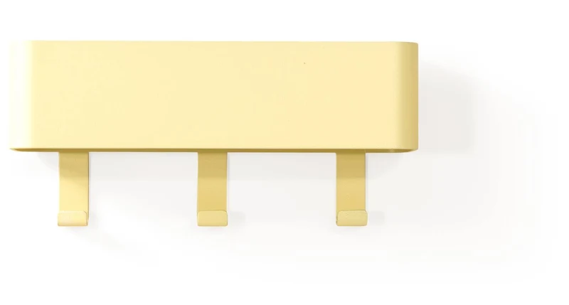 Hakenleiste Garderobenhaken DAX PLAY 3 Butter Yellow, Spinder Design