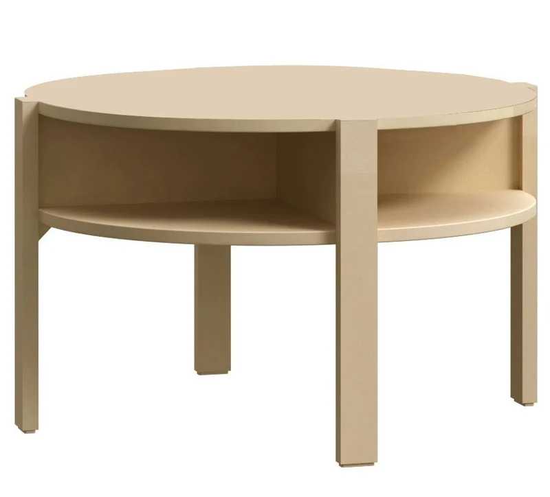 Couchtisch TOBAGO rund Ø 75 cm Buttergelb, von Forte
