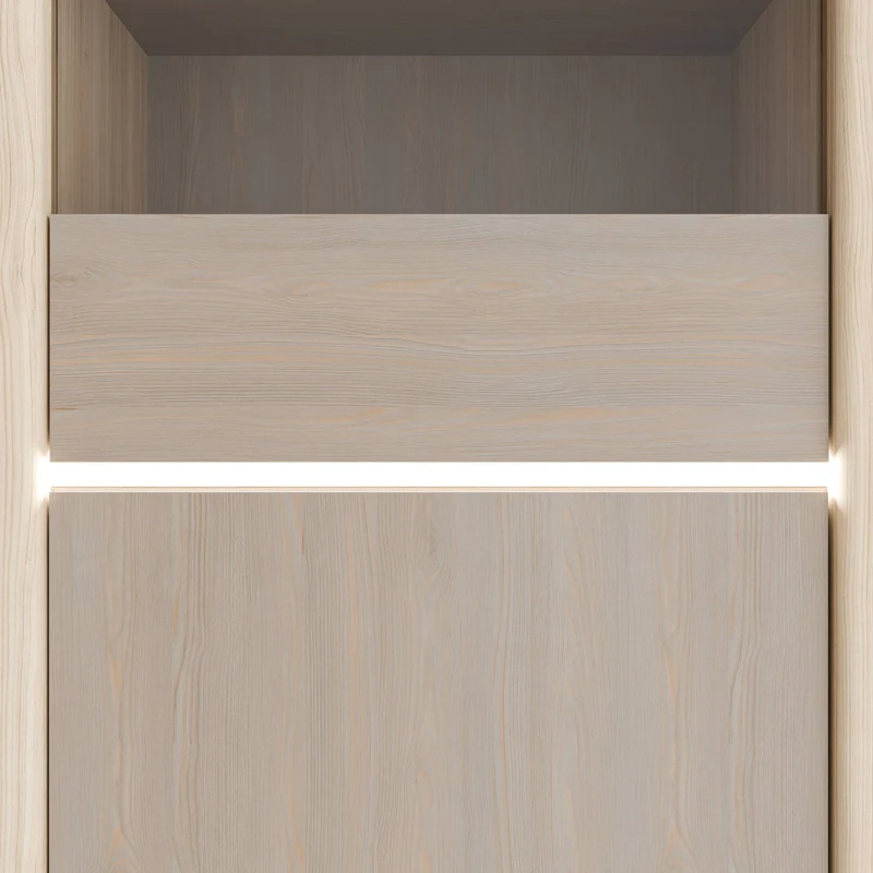 Vitrine FICAR Highboard schmal 2-trg. Dekor: Riva Eiche / Imbiah Pine