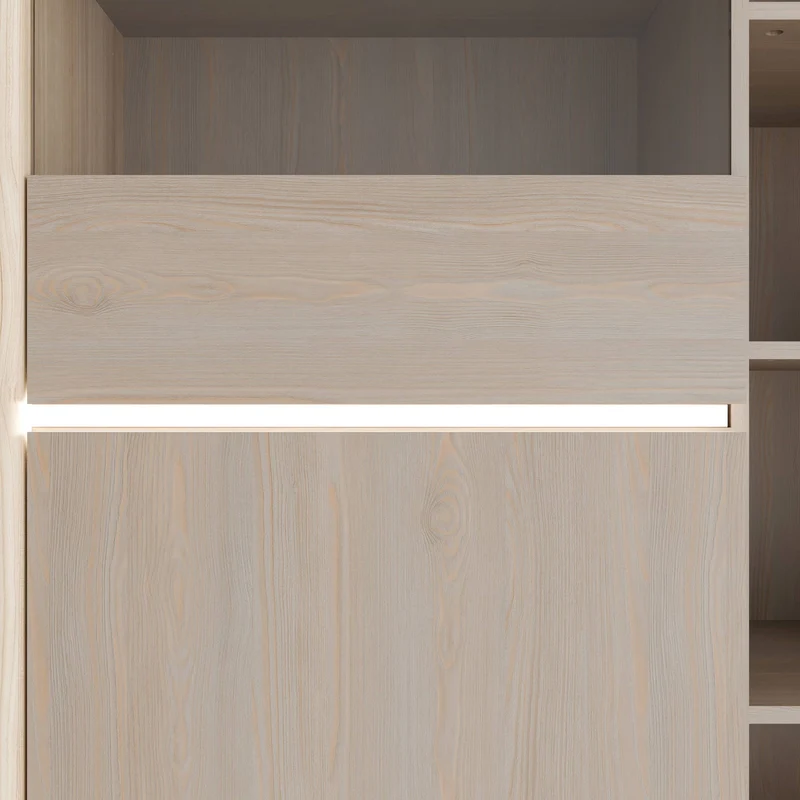Highboard Vitrine FICAR 2-trg. Dekor: Riva Eiche / Imbiah Pine, Forte