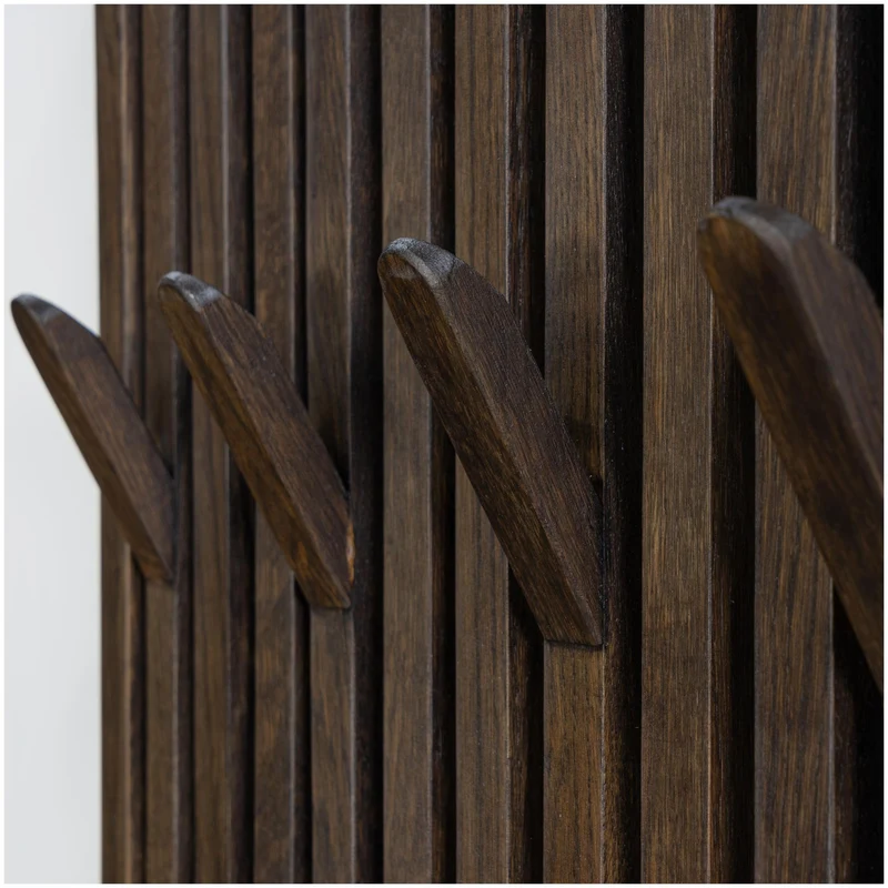 Spinder PARCO Large Garderobe Paneel mit 16 Haken Eiche, Skandic Style
