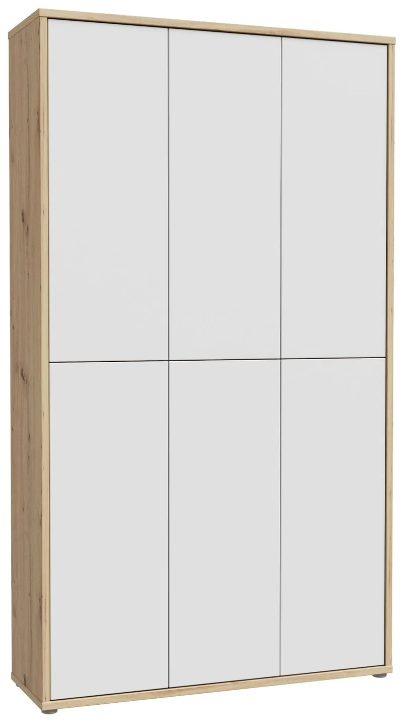 Schrank ALICE SPRINGS 6-trg Artisan Eiche mit Secret Grey / Sage Green