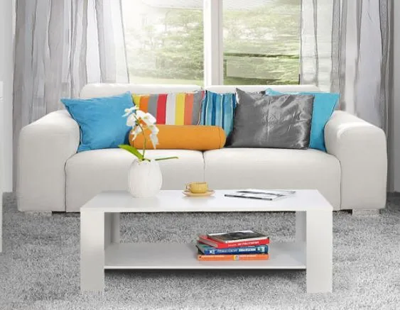 Couchtisch SNOW 120 x 75 cm Optik Weiß matt von Forte