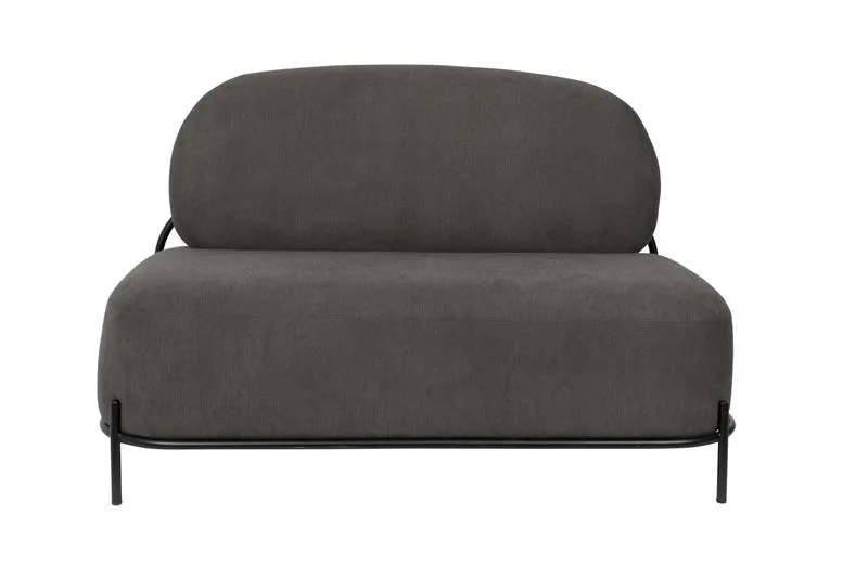 Sofa Couch POLLY GREY 2-Sitzer