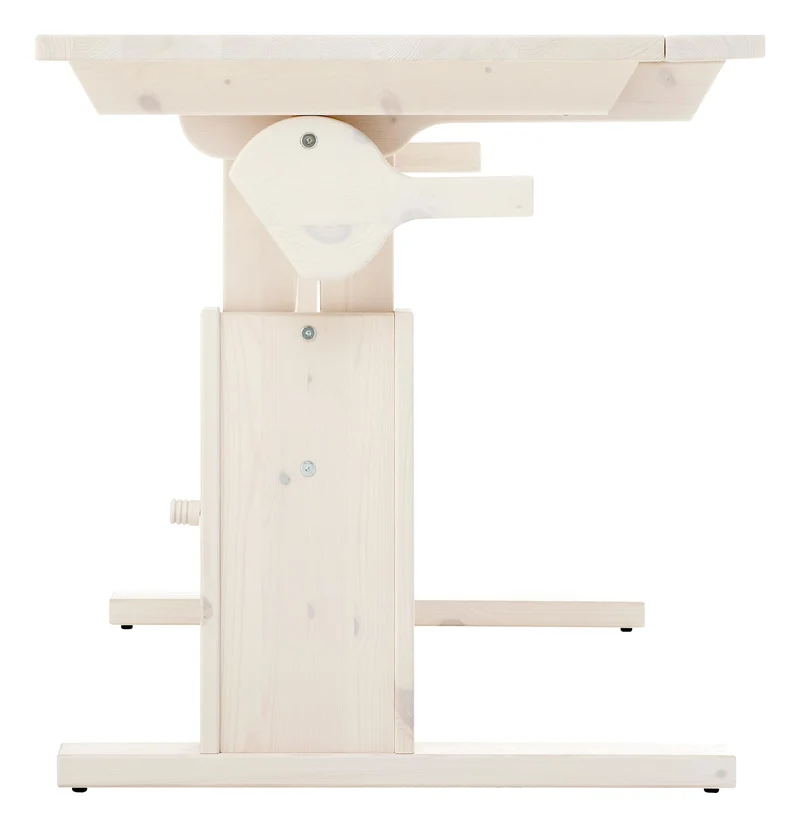 LIFETIME Kinderschreibtisch Kiefer White Wash Höhe + Neigung verstellbar