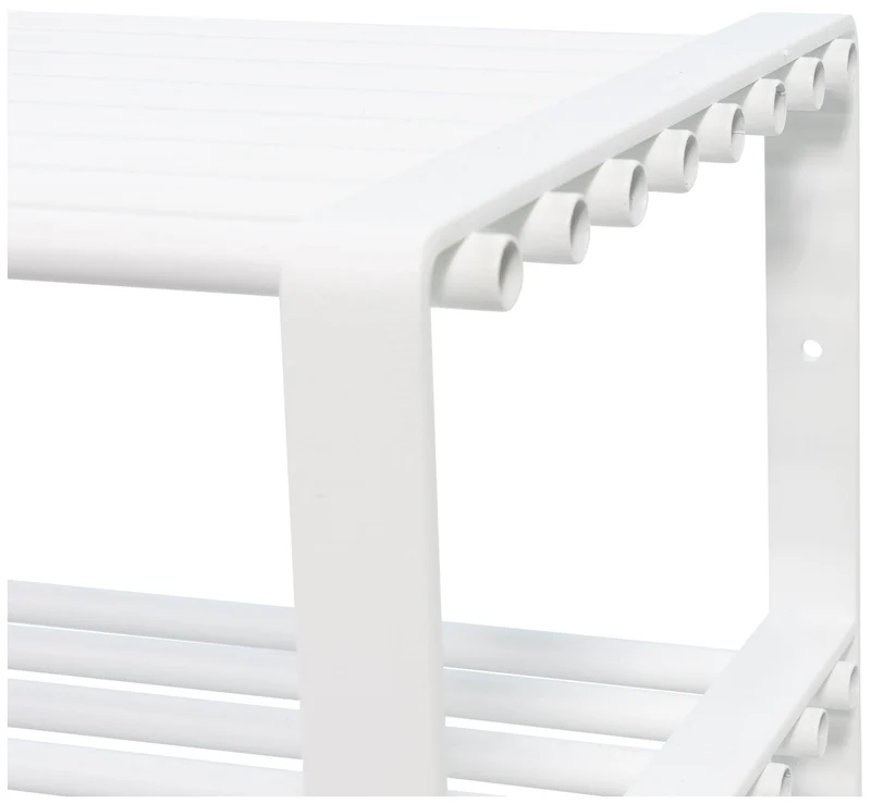 Spinder REX SR 2 Stahl Schuhregal, Minimalistisch & Modern, Weiß