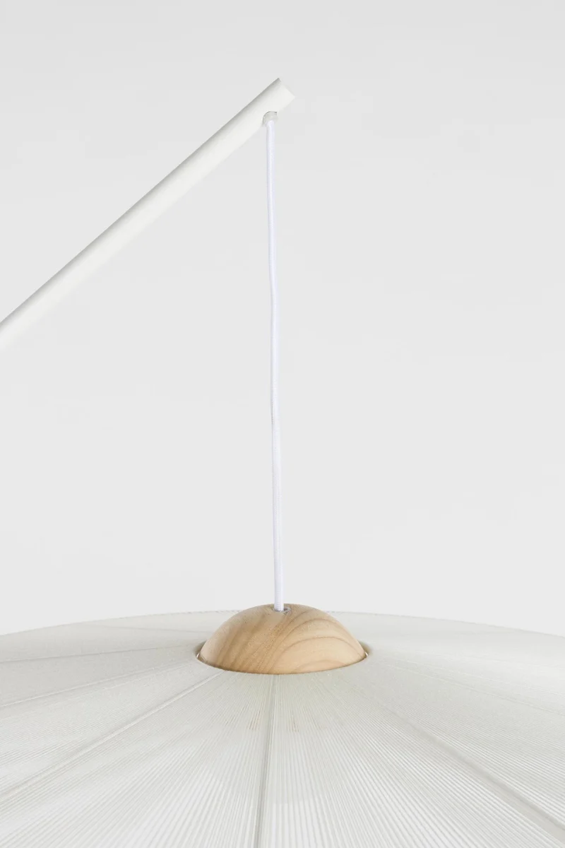 Zuiver Bogenlampe Belle | Verstellbare Stehleuchte mit Stoffschirm