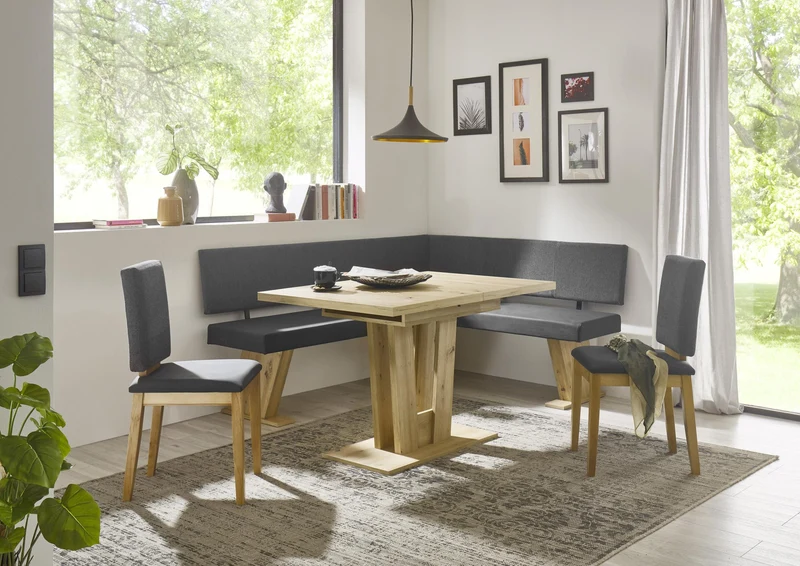 Eckbank Eckbankgruppe VERONA II 190x150 cm Eiche mit Tisch Varese