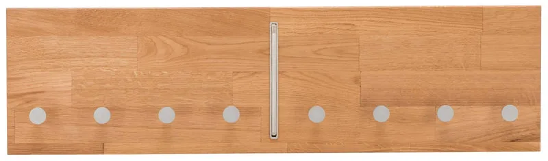 Hakenleiste Wandgarderobe KIRSA 80 cm Wildeiche massiv geölt