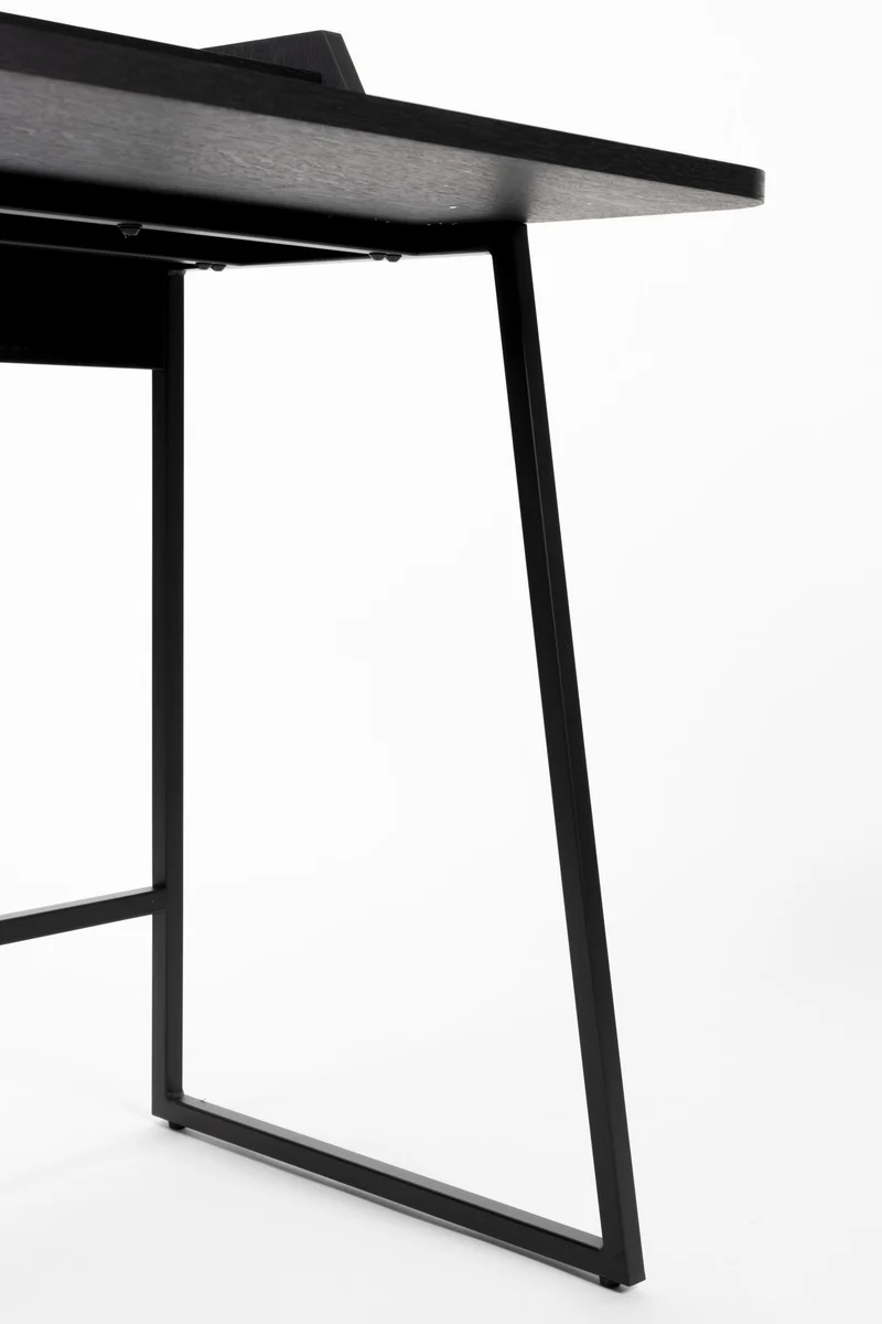 Schreibtisch Sekretär GIORGIO BLACK Eiche Furnier und Metall