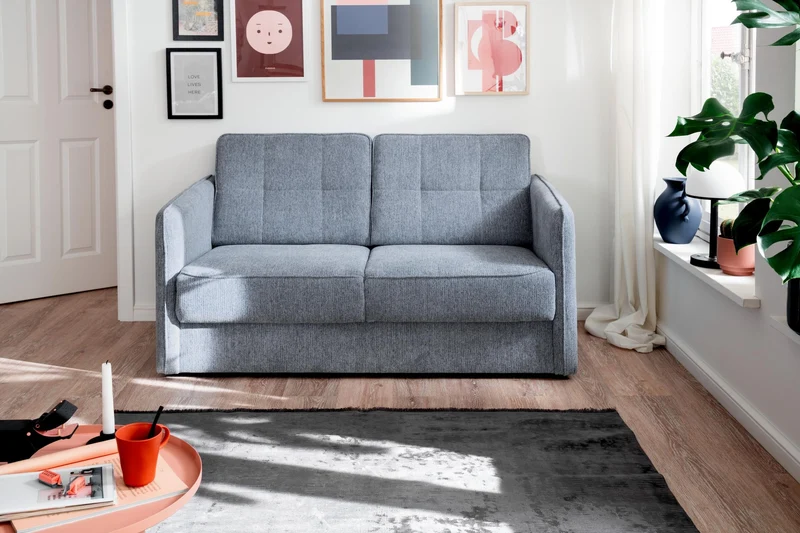Schlafsofa Funktionssofa MILANO Stoff Corto mit zwei Liegeflächen