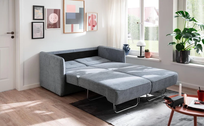 Schlafsofa Funktionssofa MILANO Stoff Corto mit zwei Liegeflächen