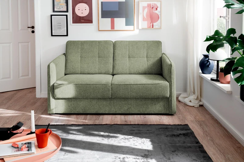 Schlafsofa Funktionssofa MILANO Stoff Corto mit zwei Liegeflächen