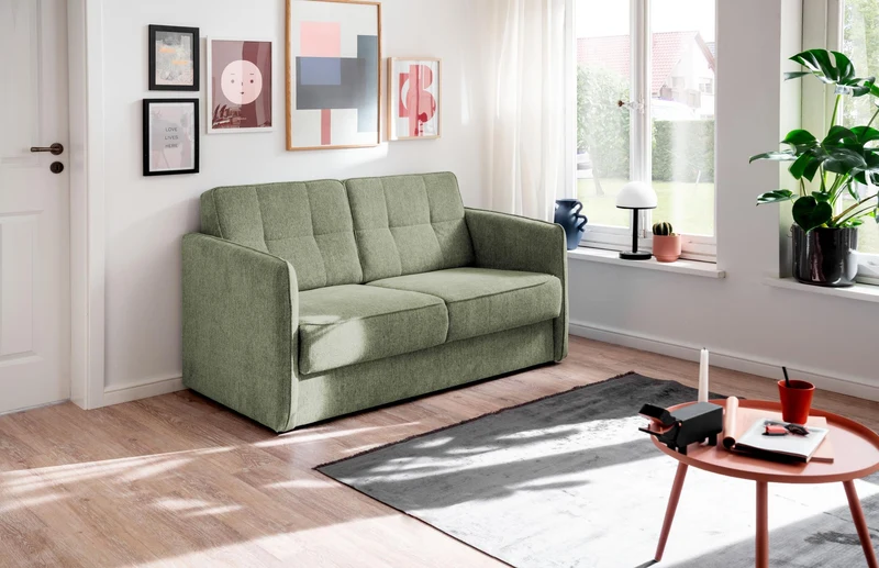 Schlafsofa Funktionssofa MILANO Stoff Corto mit zwei Liegeflächen