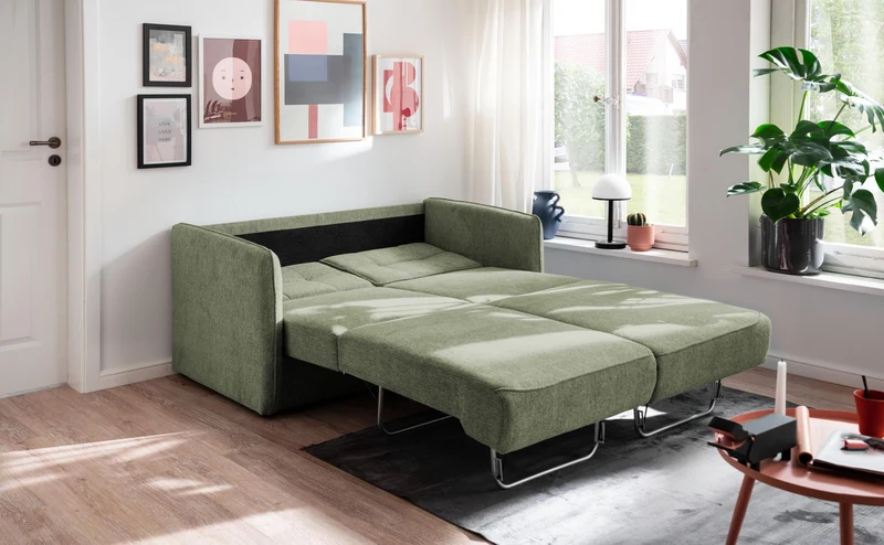 Schlafsofa Funktionssofa MILANO Stoff Corto mit zwei Liegeflächen