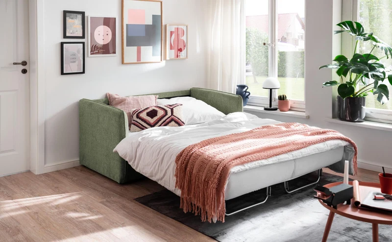 Schlafsofa Funktionssofa MILANO Stoff Corto mit zwei Liegeflächen