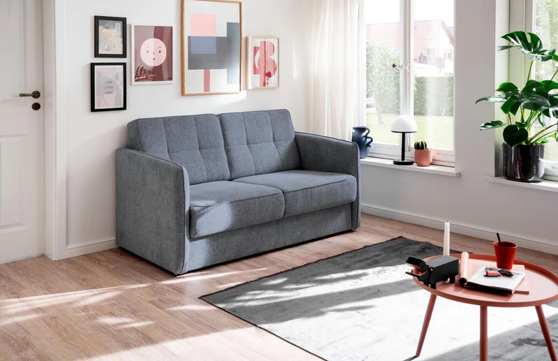 Schlafsofa Funktionssofa MILANO Stoff Corto mit zwei Liegeflächen