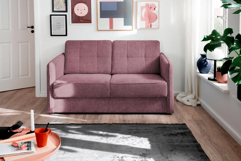 Schlafsofa Funktionssofa MILANO Stoff Corto mit zwei Liegeflächen