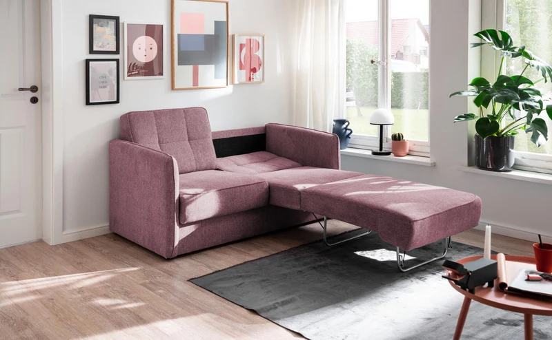 Schlafsofa Funktionssofa MILANO Stoff Corto mit zwei Liegeflächen