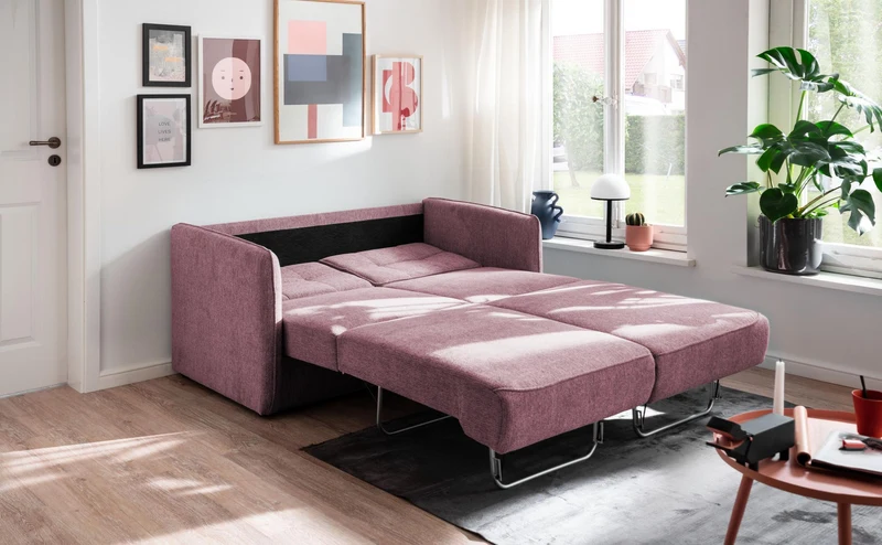 Schlafsofa Funktionssofa MILANO Stoff Corto mit zwei Liegeflächen
